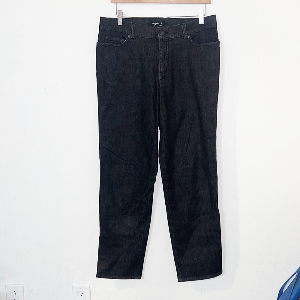 Agnes b. Paris black Straight-Leg relaxed dark wash Jeans